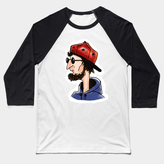 dude teenager Baseball T-Shirt by barbasantara